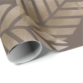 Papier Cadeau Abstract Pine Cones Of Copper And Platinum Pattern (Coin rond)