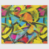 Papier Cadeau Abstract seamless chaotic pattern. Wallpaper with (Plat)