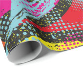 Papier Cadeau Abstract seamless chaotic pattern. Wallpaper with (Coin rond)