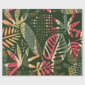 Papier Cadeau Abstract seamless pattern with tropical leaves. Ha (Plat)