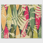Papier Cadeau Abstract seamless pattern with tropical leaves. Ha (Plat)