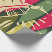 Papier Cadeau Abstract seamless pattern with tropical leaves. Ha (Coin)
