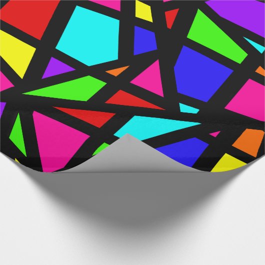 Papier Cadeau Abstract Stained Glass (Coin)