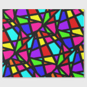 Papier Cadeau Abstract Stained Glass (Plat)