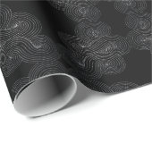 Papier Cadeau Abstract symmetrical pattern with spiral waves (Coin rond)