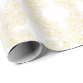 Papier Cadeau Abstract symmetrical pattern with spiral waves (Coin rond)