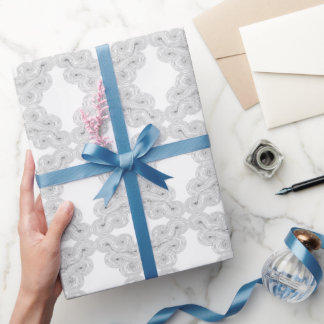 Papier Cadeau Abstract symmetrical pattern with spiral waves