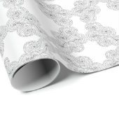 Papier Cadeau Abstract symmetrical pattern with spiral waves (Coin rond)