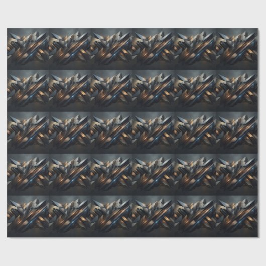 Papier Cadeau Abstrait (Plat)