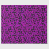 Papier Cadeau Abstrait 041113 - Magenta sur noir (Plat)