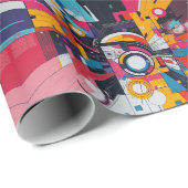 PAPIER CADEAU ABSTRAIT 10 (Coin rond)