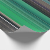Papier Cadeau Abstrait #1 : Vert et gris (Coin)