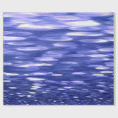 Papier Cadeau Abstrait #3 : Bleu shimmer (Plat)