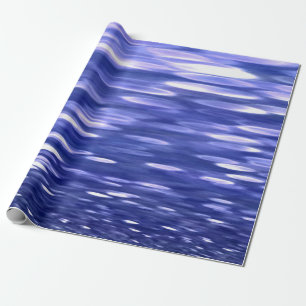 Papier Cadeau Abstrait #3 : Bleu shimmer