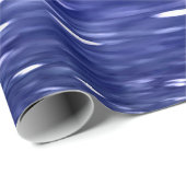 Papier Cadeau Abstrait #3 : Bleu shimmer (Coin rond)