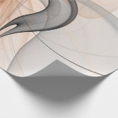 Papier Cadeau Abstrait Anthracite Grey Sienna Art moderne fracta (Coin)