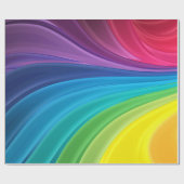 Papier cadeau Abstrait arc-en-ciel (Plat)