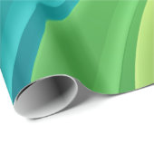 Papier cadeau Abstrait arc-en-ciel (Coin rond)