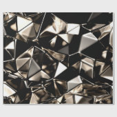 Papier Cadeau Abstrait arrière - plan de cristal triangle. (Plat)