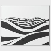 Papier Cadeau Abstrait arrière - plan des vagues. illusion d'opt (Plat)