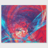 Papier Cadeau Abstrait beau rouge et bleu clair dossier de coule (Plat)