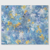 Papier Cadeau Abstrait bleu (Plat)