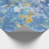 Papier Cadeau Abstrait bleu (Coin)