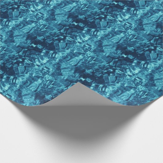 Papier Cadeau Abstrait bleu (Coin)