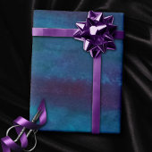 Papier Cadeau Abstrait Blue-Ombre | Turquoise Turquoise violet v