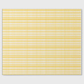 Papier Cadeau Abstrait Carrés jaunes et Motif Rectangles (Plat)