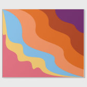 Papier Cadeau Abstrait coloré (Plat)