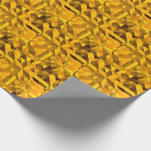 Papier Cadeau Abstrait doré (Coin)