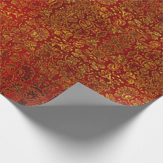 Papier Cadeau Abstrait étincelant de beaux échantillons d'ambre (Coin)