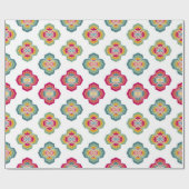 Papier Cadeau Abstrait Floral Arrière - plan, textu de surface (Plat)