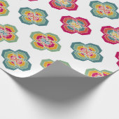 Papier Cadeau Abstrait Floral Arrière - plan, textu de surface (Coin)