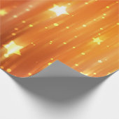 Papier Cadeau abstrait fond orangé brillant abstrait, art, dos (Coin)