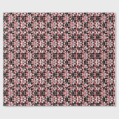 Papier Cadeau Abstrait Géométrique Milieu du Siècle Moderne (Plat)