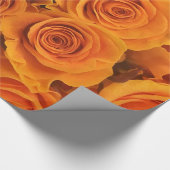 Papier Cadeau Abstrait Jardin de Roses Blanches Élégant Wrappin  (Coin)