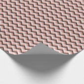 Papier Cadeau Abstrait Moderne Bande 3D Sans Couture (Coin)