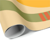 Papier Cadeau Abstrait moderne du milieu du siècle (Coin rond)