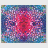 Papier Cadeau Abstrait moderne | ÉTOILES DE NOËL | Violet (Plat)