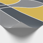 Papier Cadeau Abstrait, moderne, géométrique, motif tendance (Coin)