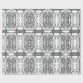 Papier Cadeau Abstrait Monotone moderne Boho noir et blanc (Plat)