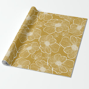 Papier Cadeau Abstrait motif floral transparent. Arrière-groupe