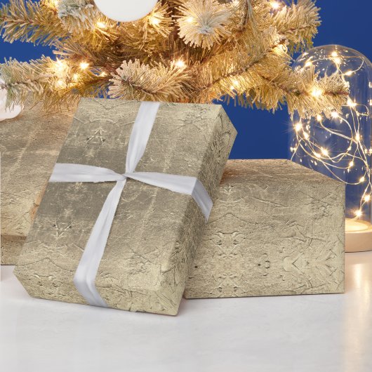 Papier Cadeau Abstrait Motif Golden (Vacances)