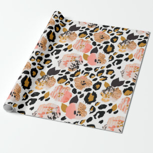 Papier Cadeau Abstrait motif sans soudure fleurie : fleurs avec
