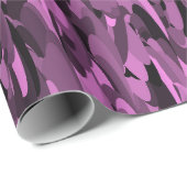 Papier Cadeau Abstrait Motif violet noir (Coin rond)