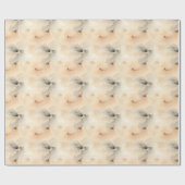 Papier Cadeau Abstrait noir et beige (Plat)
