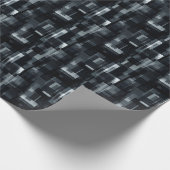 Papier Cadeau Abstrait noir / gris / blanc (Coin)