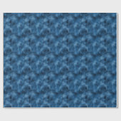 Papier Cadeau Abstrait Nuageux Bleu (Plat)